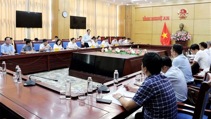 Quang cảnh buổi làm việc. (Ảnh: PQ)