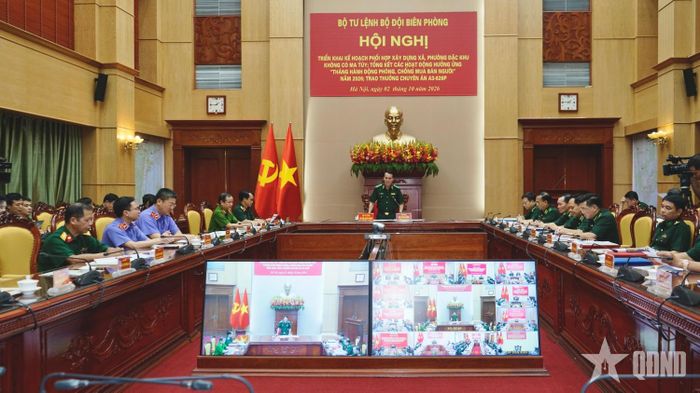Quang cảnh hội nghị tại điểm cầu trung tâm. 