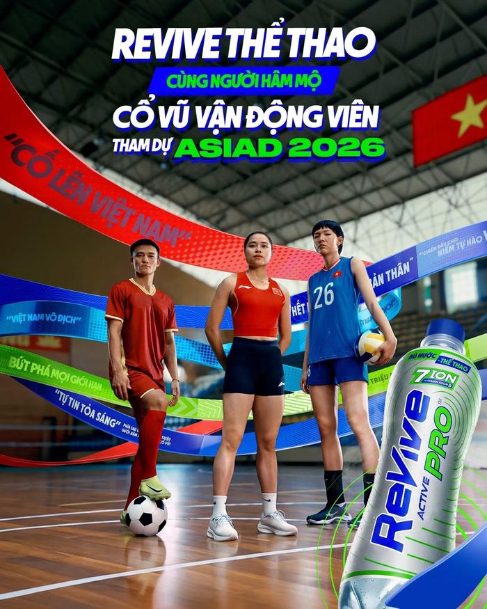 Revive Thể Thao phát động chiến dịch “Triệu lời đồng hành tiếp sức”, gửi triệu lời cổ vũ đến các tuyển thủ ĐTQG Việt Nam tại ASIAD 20