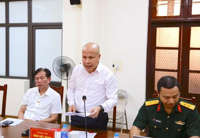 Ông Tống Viết Trung - Giám đốc Công ty CP Giải pháp Giáo dục số Geleximco phát biểu tại hội nghị.