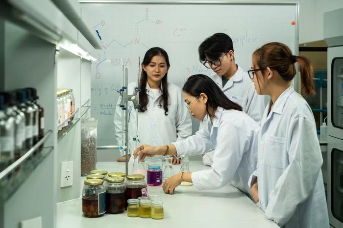 Sinh viên Trường Đại học Văn Lang trong phòng thí nghiệm. Ảnh: VLU.