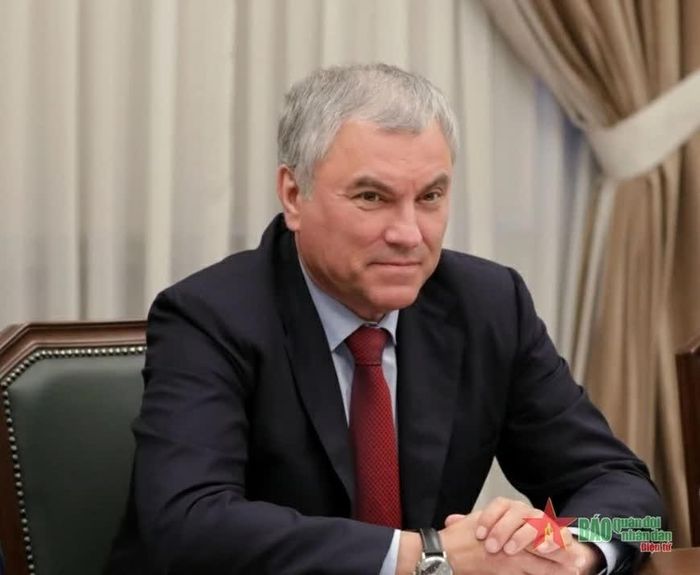 Chủ tịch Đuma Quốc gia Quốc hội Liên bang Nga Vyacheslav Volodin. (Nguồn: Báo Quân đội Nhân dân)