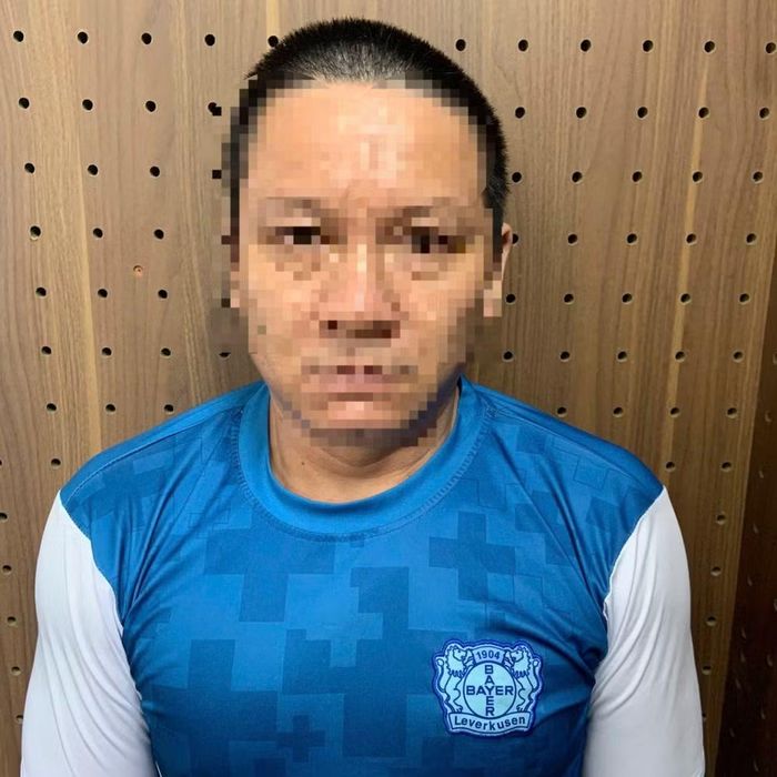 Đối tượng tại cơ quan công an. Ảnh: CACC