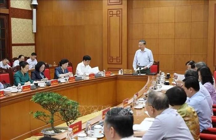 Toàn cảnh cuộc làm việc. Ảnh: Thống Nhất/TTXVN