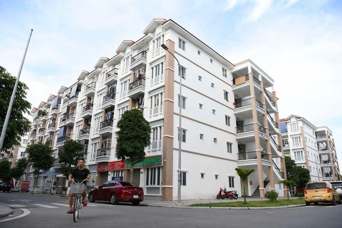 Nhà ở xã hội Hoàng Huy ở An Dương, TP Hải Phòng Ảnh: NHƯ Ý