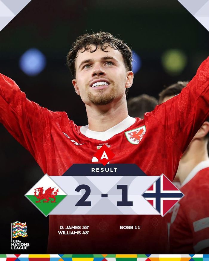 Xứ Wales ngược dòng đánh bại Na Uy - Ảnh: UEFA