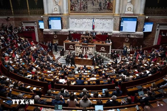 Quang cảnh một phiên họp Quốc hội Pháp ở Paris. (Ảnh: THX/TTXVN)