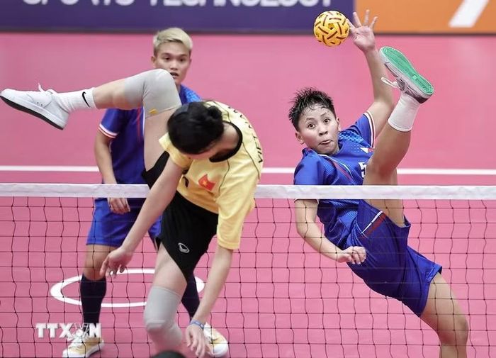 Cầu mây nữ Việt Nam kỳ vọng tiếp tục giành huy chương Vàng. (Ảnh: THX/TTXVN phát)