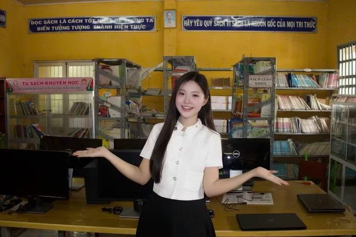 Digital Wings - dự án cộng đồng do Khánh Như sáng lập – vừa tiếp tục đến Đồng Tháp. (Ảnh: NVCC)