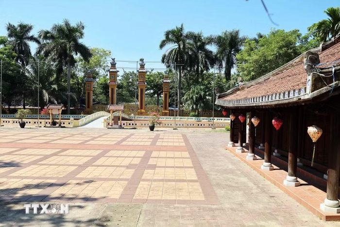 Không gian Di tích Kiến trúc nghệ thuật cấp Quốc gia Văn Thánh-Khổng Miếu ở phường Bàn Thạch, thành phố Đà Nẵng. (Ảnh: Đỗ Trưởng/TTXVN)