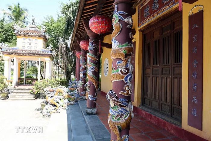 Văn Thánh-Khổng Miếu là Di tích Kiến trúc nghệ thuật cấp Quốc gia tọa lạc ở phường Bàn Thạch, thành phố Đà Nẵng. (Ảnh: Đỗ Trưởng/TTXVN)