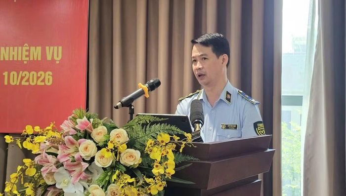 Phó Chi cục trưởng Chi cục Quản lý thị trường Hà Nội Kiều Đình Cảnh.