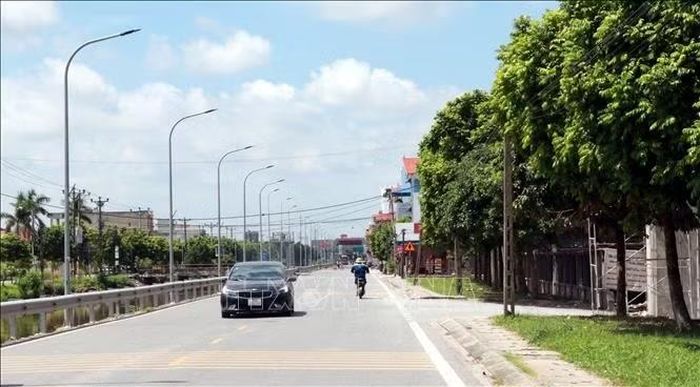 Hạ tầng cơ sở khang trang của xã Quang Hưng, tỉnh Ninh Bình.