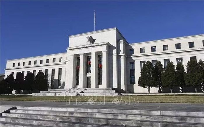Trụ sở Cục Dự trữ Liên bang Mỹ (FED) tại Washington DC. Ảnh: Kyodo/TTXVN