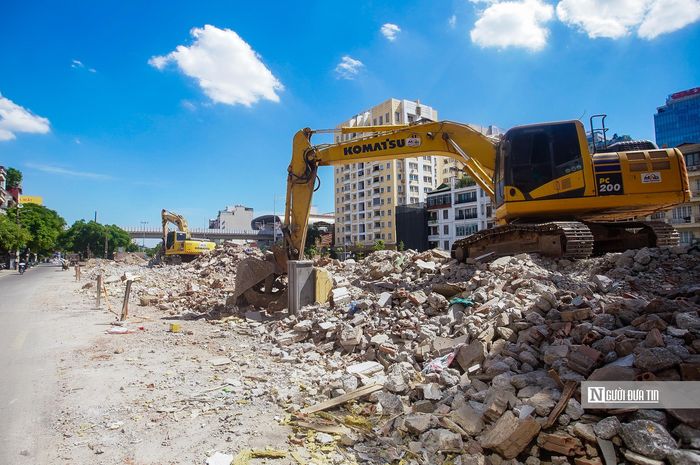 UBND phường Ô Chợ Dừa đang đẩy nhanh công tác giải phóng mặt bằng để triển khai dự án.