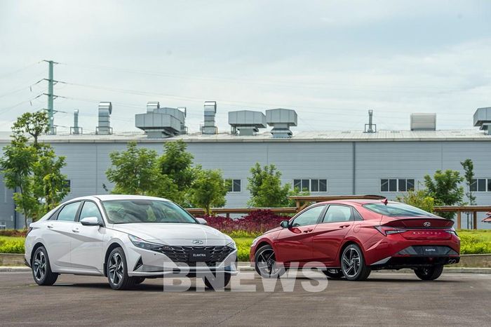 Doanh số mẫu sedan Hyundai Elantra tăng 18% trong quý III. Ảnh: Văn Xuyên/BNEWS/TTXVN