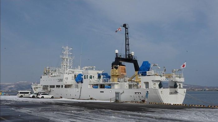 Một con tàu đánh bắt hiện đại tại Hokkaido. Ảnh: Nguyễn Tuyến - Pv TTXVN tại Nhật Bản