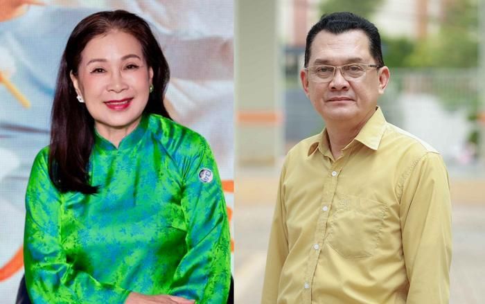 Thực tế, đây chỉ là một khoảnh khắc vui vẻ giữa NSND Kim Xuân và NSƯT Hữu Châu trong quá trình chuẩn bị cho dự án mới.