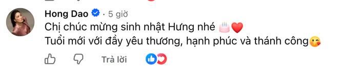 Lời chúc của nghệ sĩ Hồng Đào dành cho Đàm Vĩnh Hưng trong ngày đặc biệt.