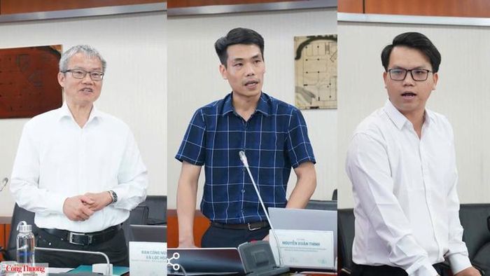 GS.TSKH Nguyễn Xuân Thính, Đại học Kỹ thuật Dortmund (CHLB Đức) và đại diện nhóm nghiên cứu của VPI trình bày kết quả nghiên cứu tại hội thảo.