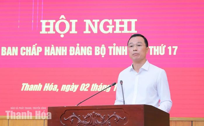 Chủ tịch UBND tỉnh Tô Anh Dũng phát biểu tại hội nghị.