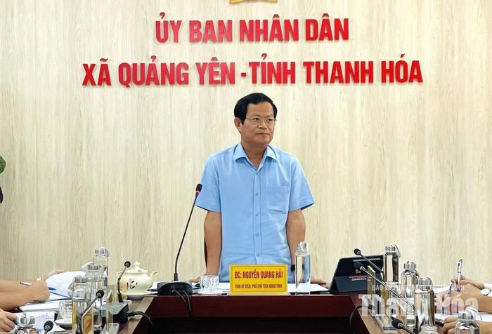 Phó Chủ tịch HĐND tỉnh Nguyễn Quang Hải phát biểu kết luận hội nghị.