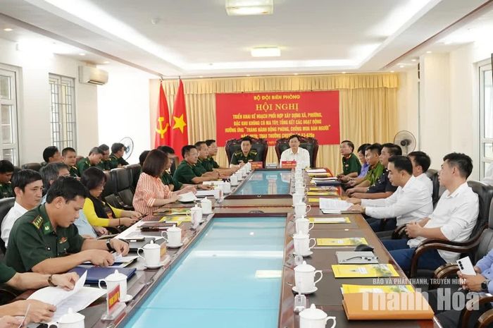 Các đại biểu dự tại điểm cầu BĐBP tỉnh Thanh Hoá.