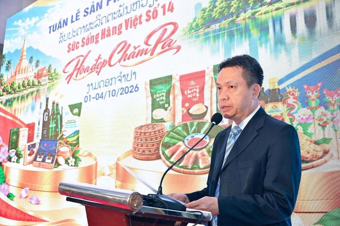 Thứ trưởng Bộ Công Thương Nguyễn Việt Sơn phát biểu tại sự kiện. Ảnh: Song Hà.