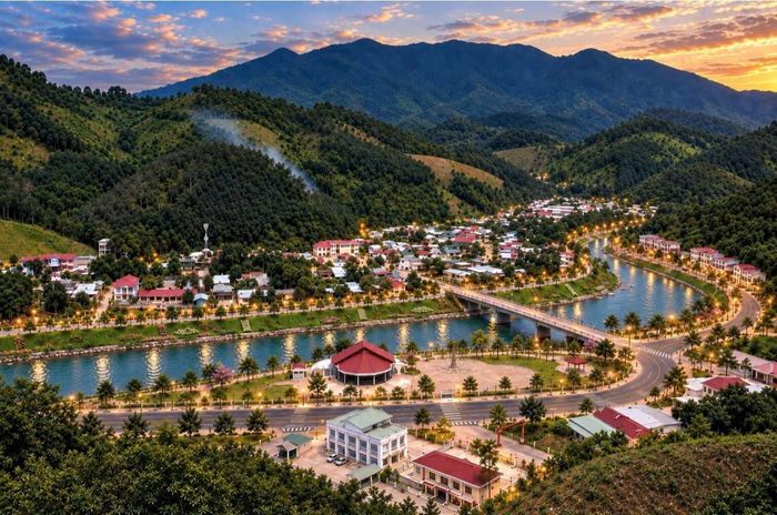 Ảnh minh họa quy hoạch khu trung tâm xã Avương.