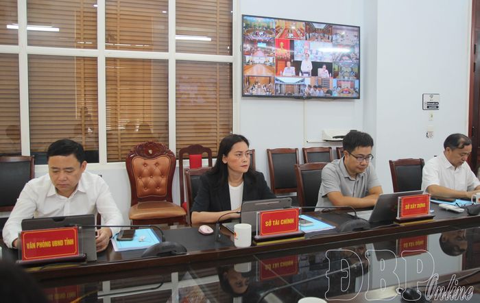 Đại biểu dự hội nghị tại điểm cầu tỉnh Điện Biên.