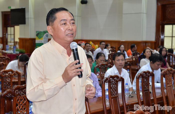 Đại diện các doanh nghiệp phát biểu tại diễn đàn.
