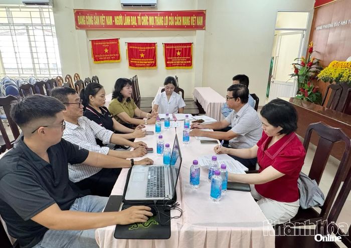 Đoàn kiểm tra, giám sát dịch bệnh tại Trường Mầm non phường Bắc Nha Trang (trụ sở chính).