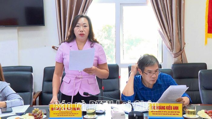 Chủ tịch Hội Liên hiệp Phụ nữ tỉnh Ngô Thị Bích Hạnh nêu khó khăn trong công tác phát triển hội viên.