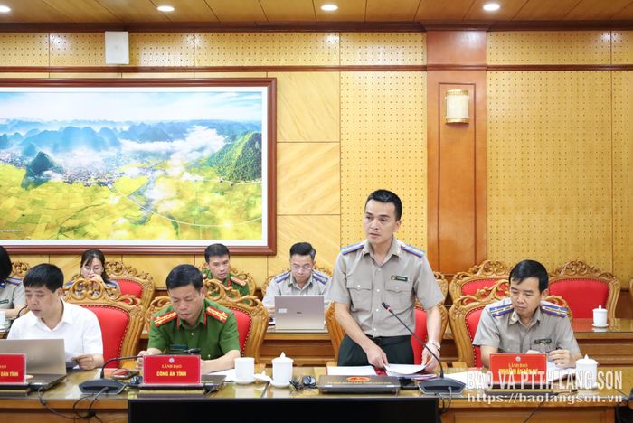 Lãnh đạo THADS tỉnh báo cáo kết quả hoạt động của Ban Chỉ đạo THADS tỉnh 9 tháng đầu năm