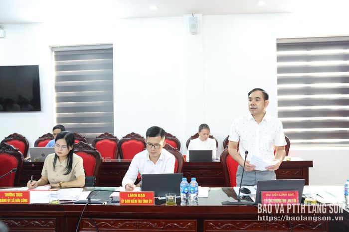 Lãnh đạo Sở Công Thương phát biểu tại buổi làm việc