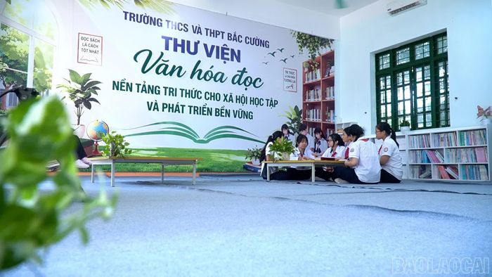 Trường THCS&THPT Bắc Cường đầu tư thư viện mở nhằm khuyến khích học sinh phát triển toàn diện và nuôi dưỡng văn hóa đọc.