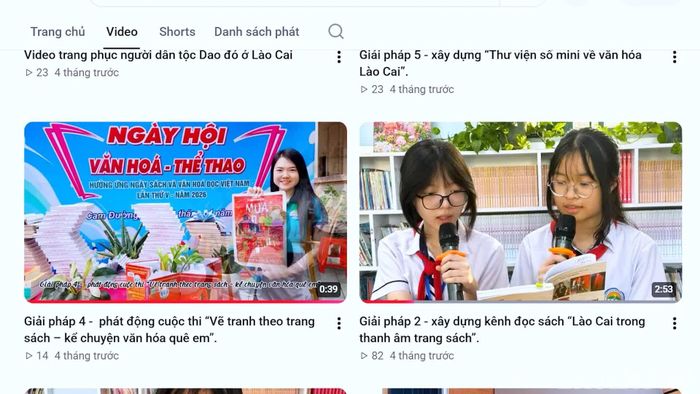 Ngọc Anh thực hiện chương trình “Lào Cai trong thanh âm trang sách”, giới thiệu sách và chia sẻ những điều em tâm đắc sau mỗi lần đọc.