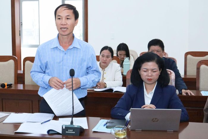 Ông Nguyễn Văn Vinh, Phó Chủ tịch UBND xã Phan Sơn phản biện về sinh kế, thu nhập và khả năng tiếp cận chính sách từ thực tiễn cơ sở