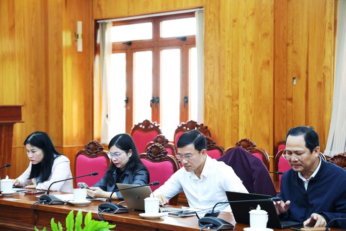Lãnh đạo Sở GD&ĐT tham dự tại điểm cầu UBND tỉnh Lâm Đồng