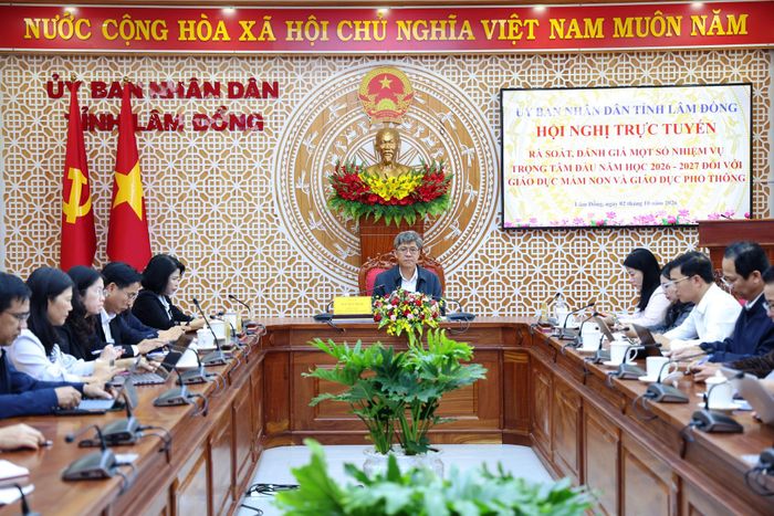 Tại điểm cầu UBND tỉnh Lâm Đồng