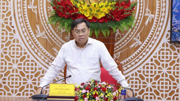 Tỉnh ủy viên, Phó Chủ tịch UBND tỉnh Võ Ngọc Hiệp phát biểu kết luận