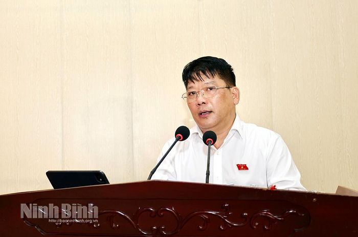 Đồng chí Phạm Trọng Cường, Ủy viên, ĐBQH hoạt động chuyên trách tại Ủy ban Văn hóa và Xã hội của Quốc hội thông tin về dự kiến nội dung, chương trình Kỳ họp thứ Hai, Quốc hội khóa XVI.