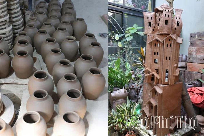 Các sản phẩm gốm Hương Canh.