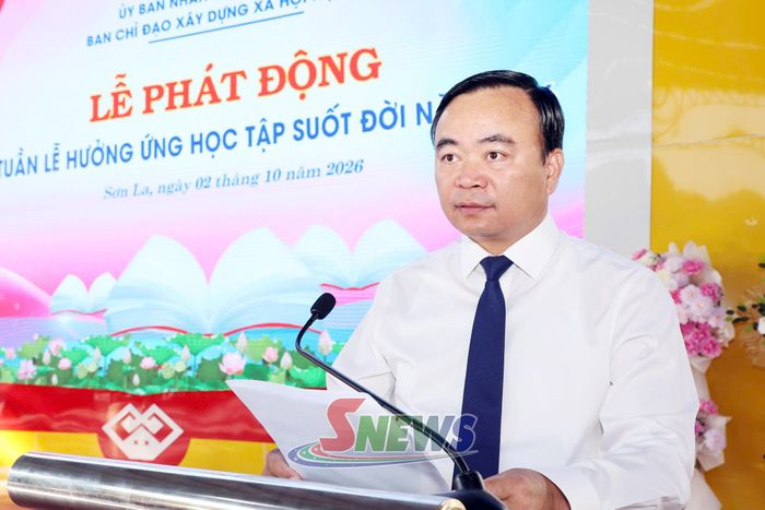 Đồng chí Hà Trung Chiến phát biểu tại lễ phát động.