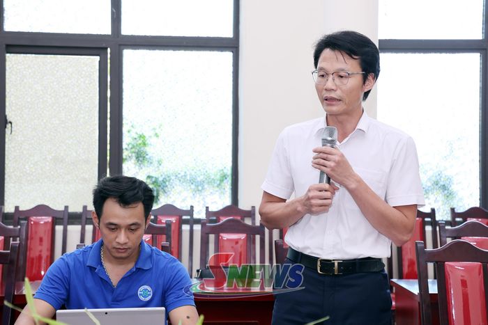 Lãnh đạo Agribank Sơn La phát biểu tại hội thảo.