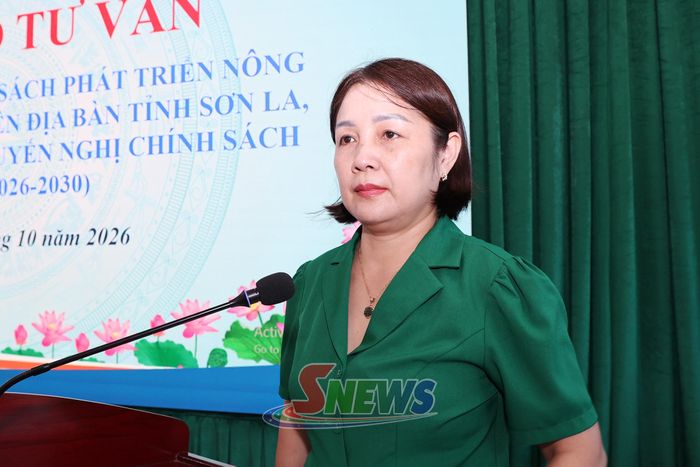 Lãnh đạo Liên hiệp các Hội Khoa học và Kỹ thuật tỉnh phát biểu tại hội thảo.