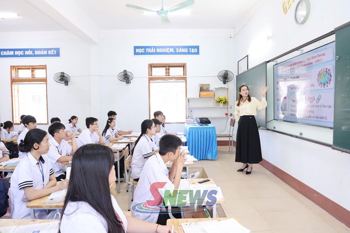 Giờ học của học sinh Trường THPT Chuyên Sơn La.