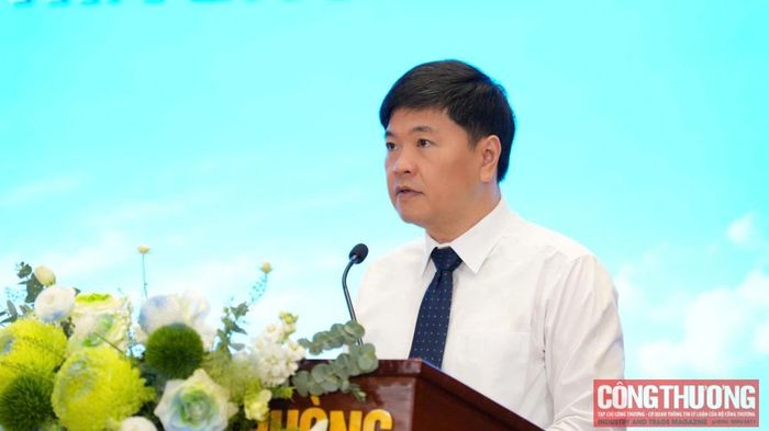 Ông Hoàng Minh Cường - Thành ủy viên, Phó Chủ tịch UBND thành phố Hải Phòng phát biểu khai mạc Hội nghị