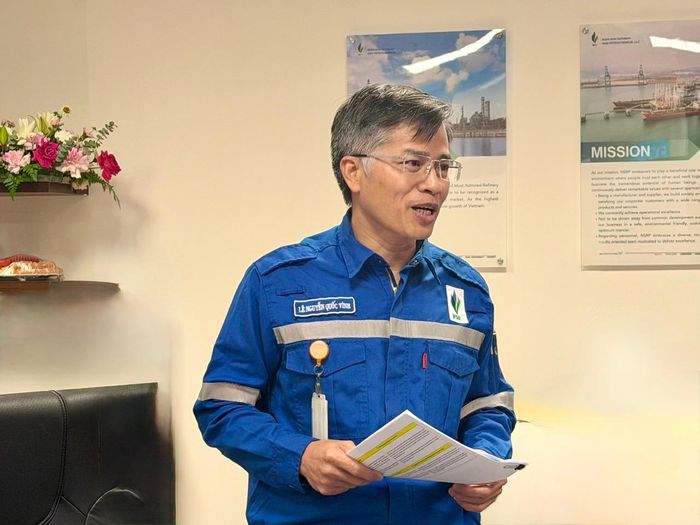 Ông Lê Nguyễn Quốc Vinh, Giám đốc Nhà máy NSRP (Ảnh: Hồng Hạnh).