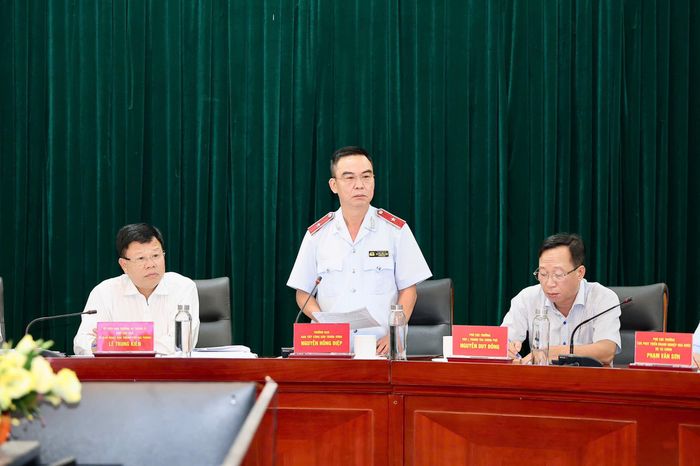 Ông Nguyễn Hồng Điệp, Trưởng Ban Tiếp công dân Trung ương, Thanh tra Chính phủ cho biết phát biểu tại hội nghị. 